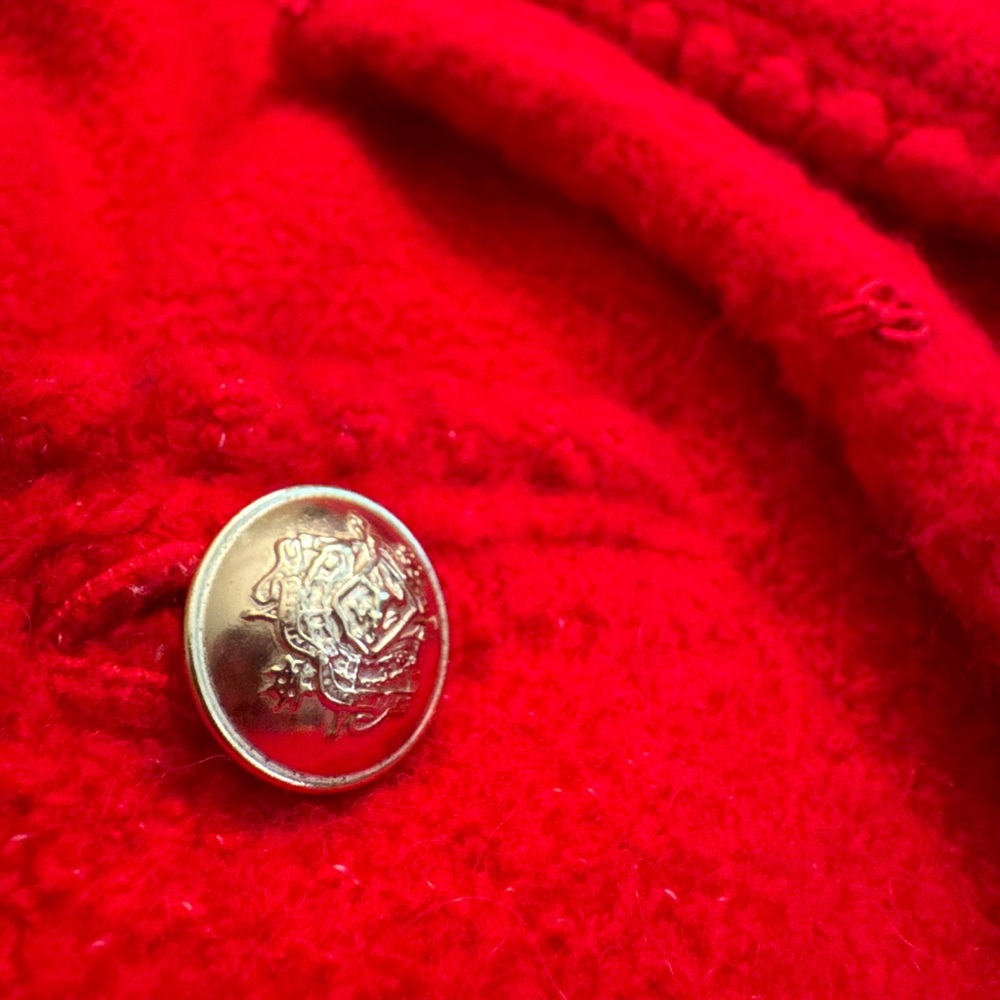 J.Crew • M • Odette Sweater Lady Jacket • Merino Wool, Alpaca, Acrylic• RED - Picture 2 of 11